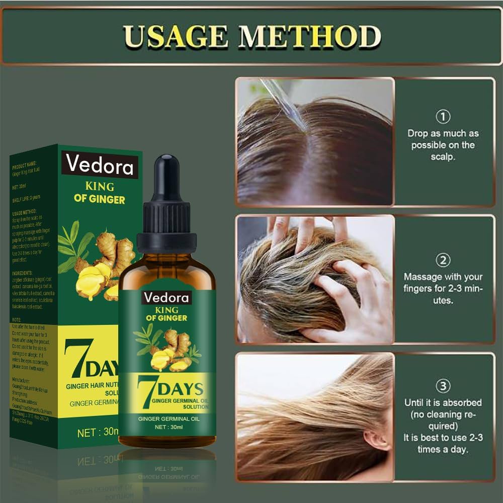 7 Day Ginger Germinal Oil Hair Nutrient Solution